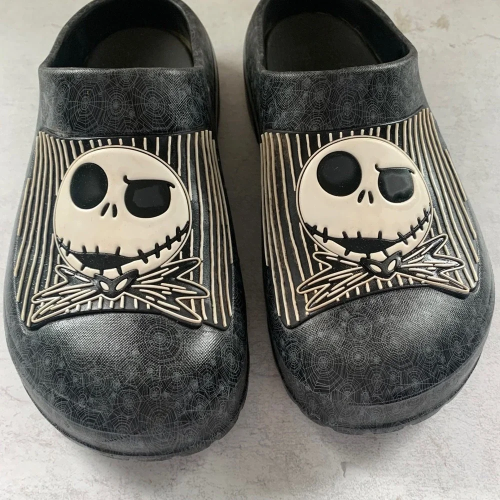 Disney Nightmare Before Christmas Jack Skellington Clog Black Women 8 US 40.5 EU